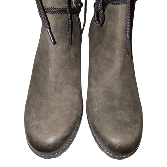 Cobb Hill Rockport Collection Brown Lucinda Lace-up Nubuck Leather Boot 9.5 - Picture 4 of 8